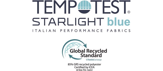 TEMPOTEST® STARLIGHT blue R-PET certificato GRS